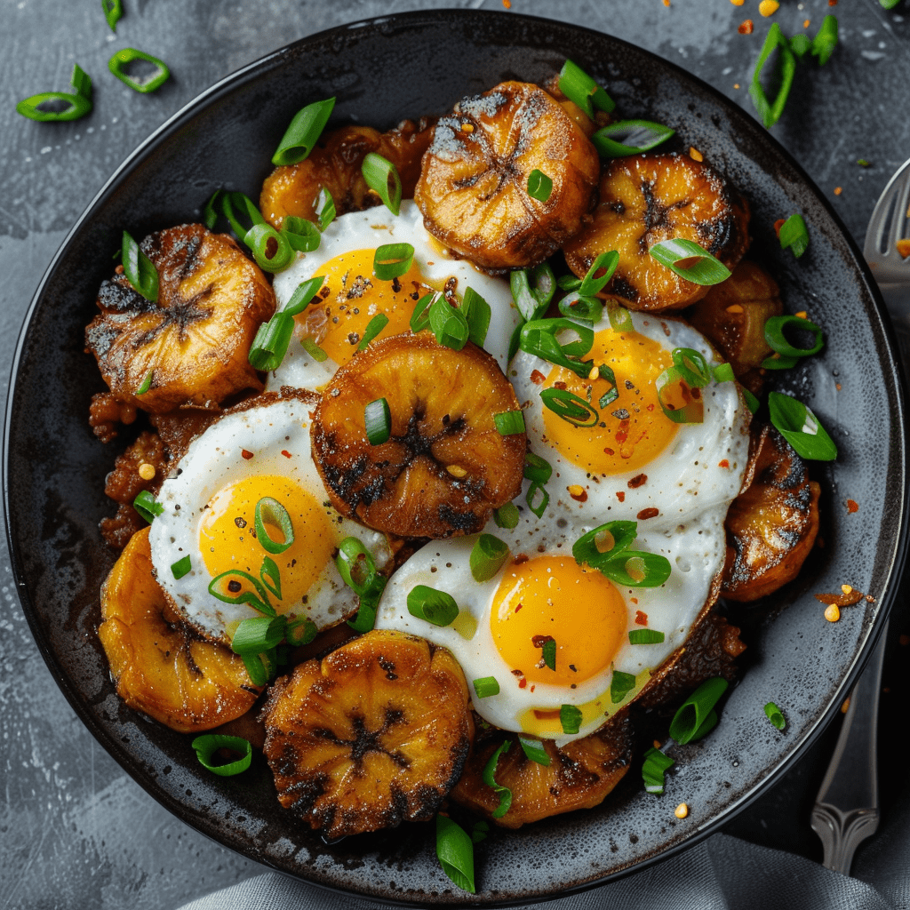 Sweet Plantain and egg Medley