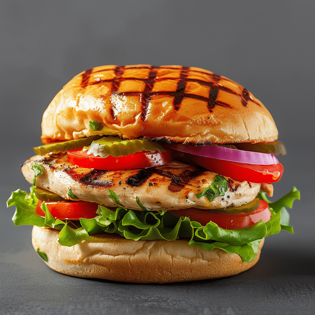 Grilled Chicken Burger Deluxe